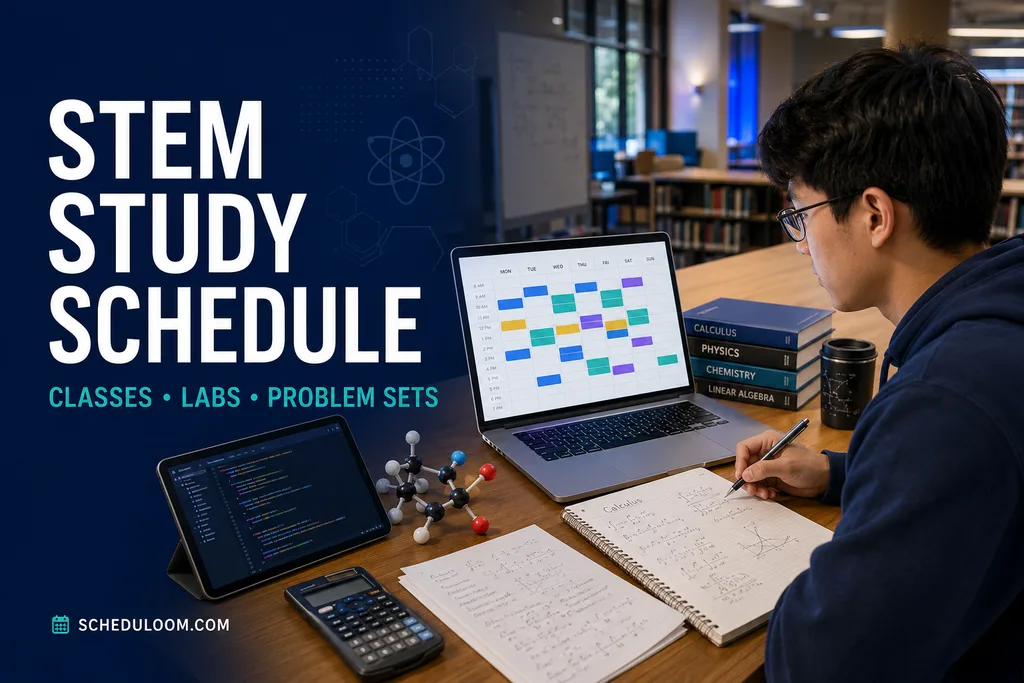 study schedule for STEM majors