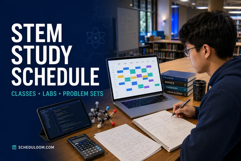College student using a study schedule for ADHD college students with a visible timer on the desk