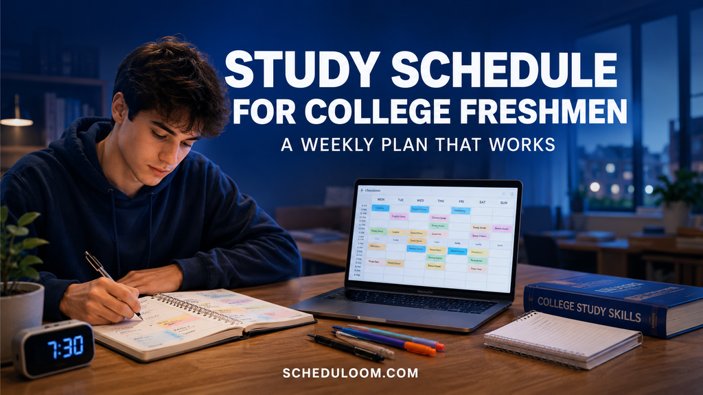 Study Schedule for College Freshmen