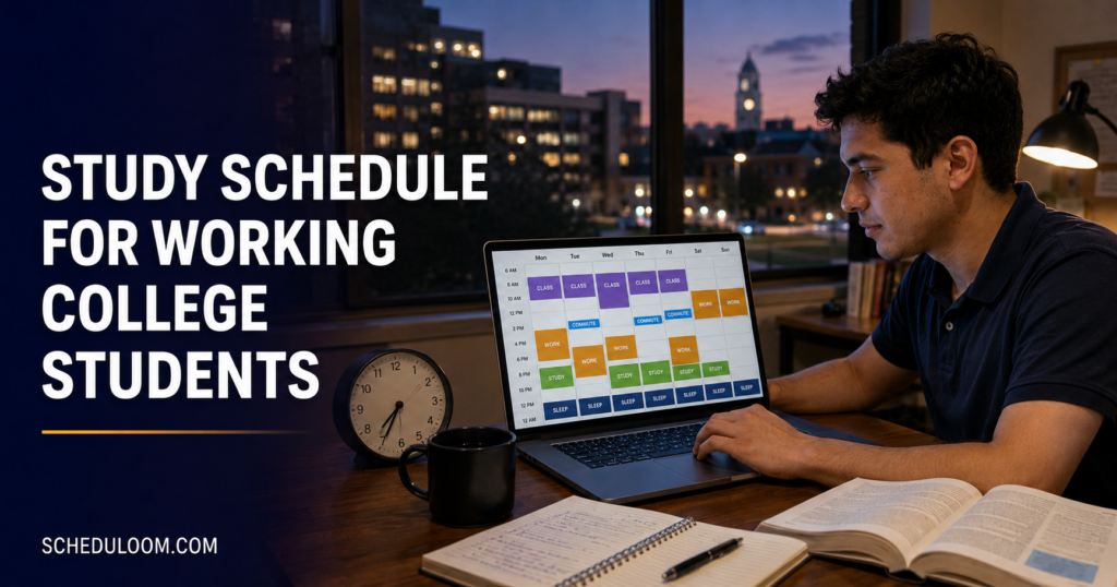 Study Schedule for Working College Students