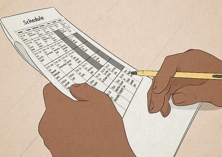 Study schedule for online college students