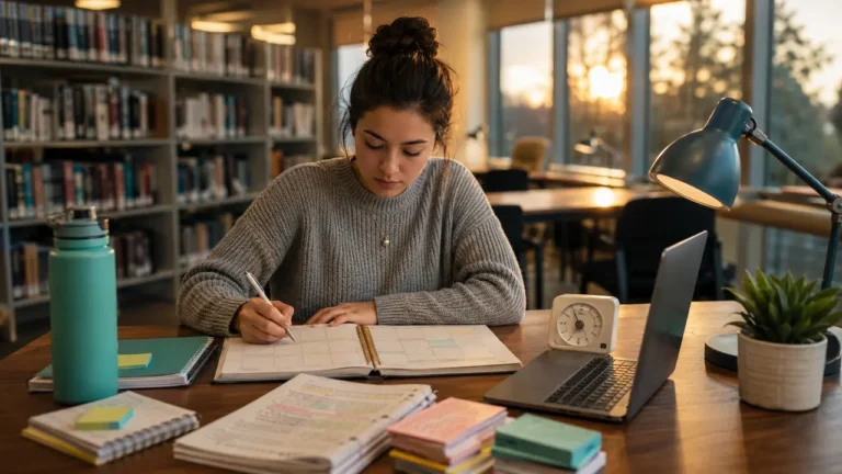 Make a study schedule for finals